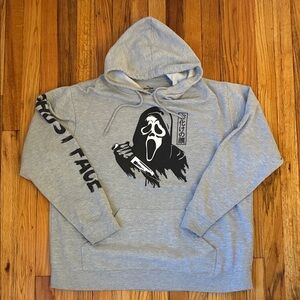 GHOST FACE The Icon of Halloween Gray Hoodie Size XL